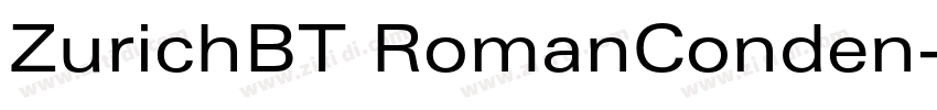 ZurichBT RomanConden字体转换